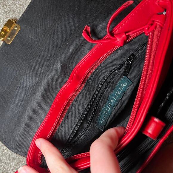 Vintage red leather purse naturalizer - Picture 6 of 7